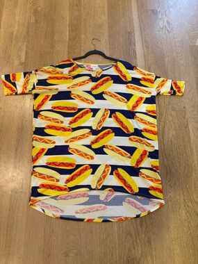 LuLaRoe Irma Hot Dog 🌭 print